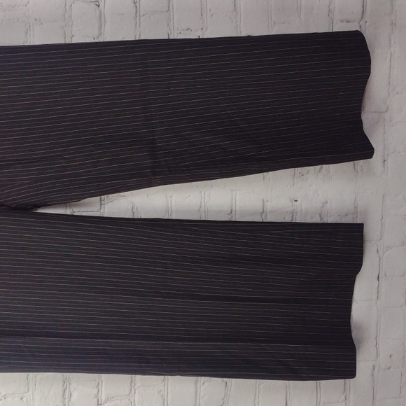 ANN TAYLOR LOFT Ann Black Pinstripe Dress Pants Slacks - Picture 3 of 9